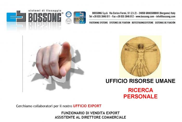 ricerca personale export area manager